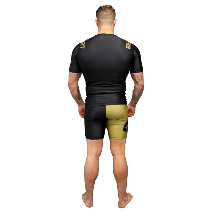 BG Rashguard Brave Art – Short Sleeves Black & Gold | Power & Precisio