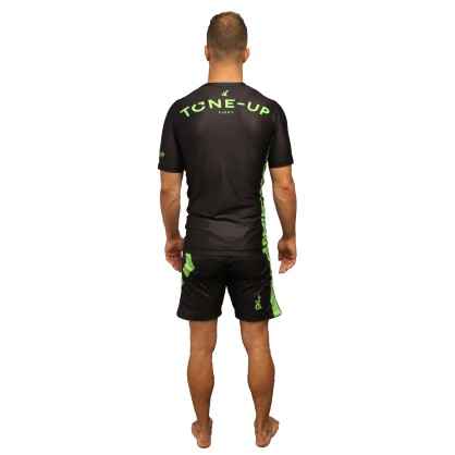 Tone Up Rashguard Brave Art – Short Sleeves Black & Green | Energy & M