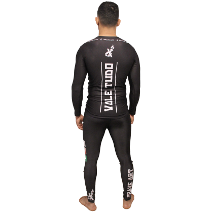 Vale Tudo Rashguard Brave Art – Langarm Dunkelgrau | Kraft & Schutz