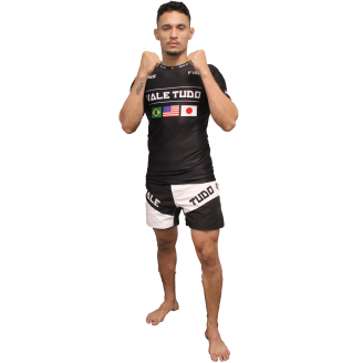 Vale Tudo Rashguard Brave Art – Short Sleeves Black | Flags & Performa