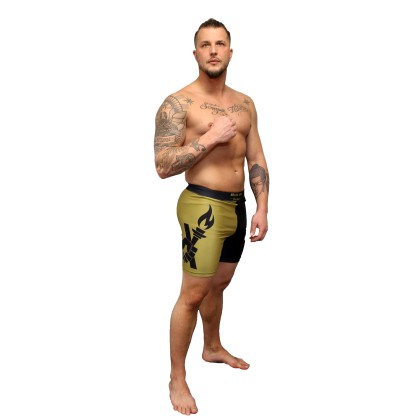 Short a Compressione BG Brave Art – Nero & Oro | Supporto & Stile