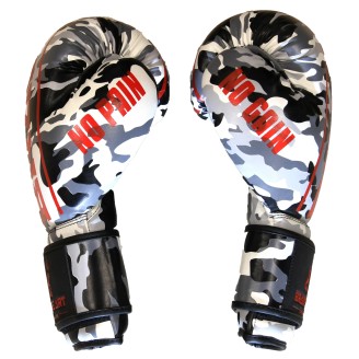 Gants de Boxe Classic One Camouflage Gris & Rouge – Brave Art