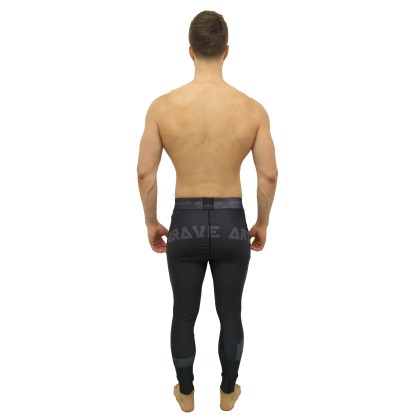 Darkness Brave Art Spats – Black Compression Leggings for MMA