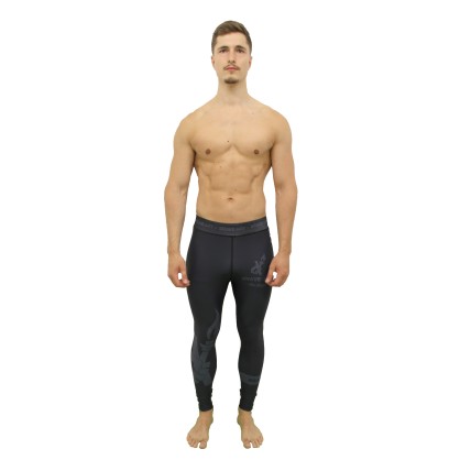 Darkness Brave Art Spats – Black Compression Leggings for MMA
