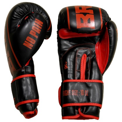 Classic One Boxing Gloves Black & Red – Brave Art