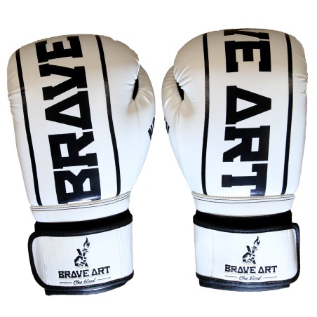 Gants de Boxe Classic One Blanc & Noir – Brave Art