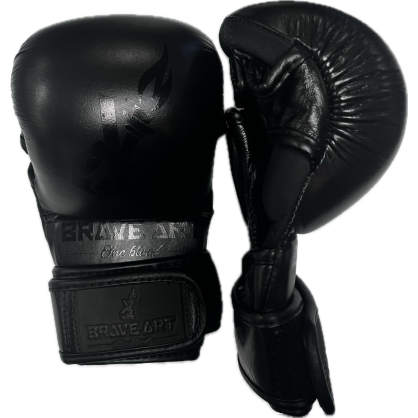 MMA Sparringhandschuhe Full Black – Brave Art