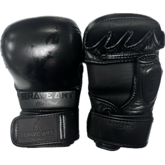 MMA Sparring Gloves Full Black – Brave Art