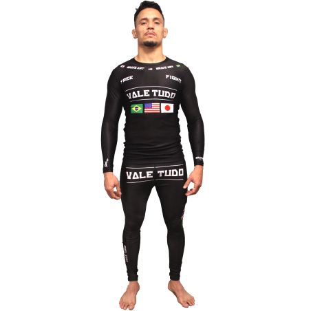 Vale Tudo Rashguard Brave Art – Long Sleeves Black | Protection & Powe