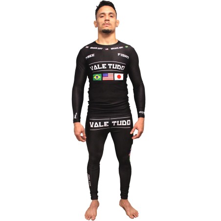 Vale Tudo Rashguard Brave Art – Long Sleeves Dark Grey | Strength & Co