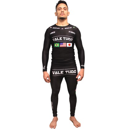 Vale Tudo Rashguard Brave Art – Long Sleeves Dark Grey | Strength & Co
