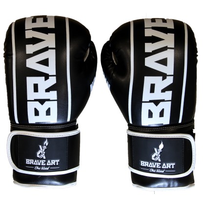 Classic One Boxhandschuhe Schwarz und Weiß – Brave Art
