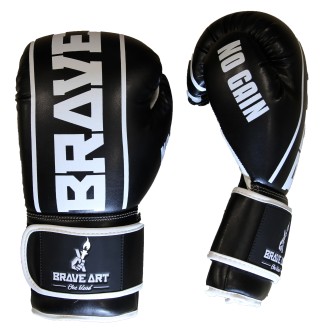 Classic One Boxhandschuhe Schwarz und Weiß – Brave Art