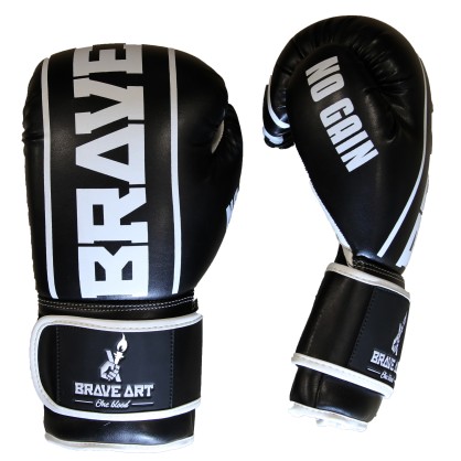 Classic One Boxhandschuhe Schwarz und Weiß – Brave Art