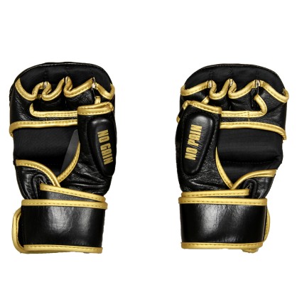 MMA Sparringhandschuhe Leder Schwarz & Gold – Brave Art