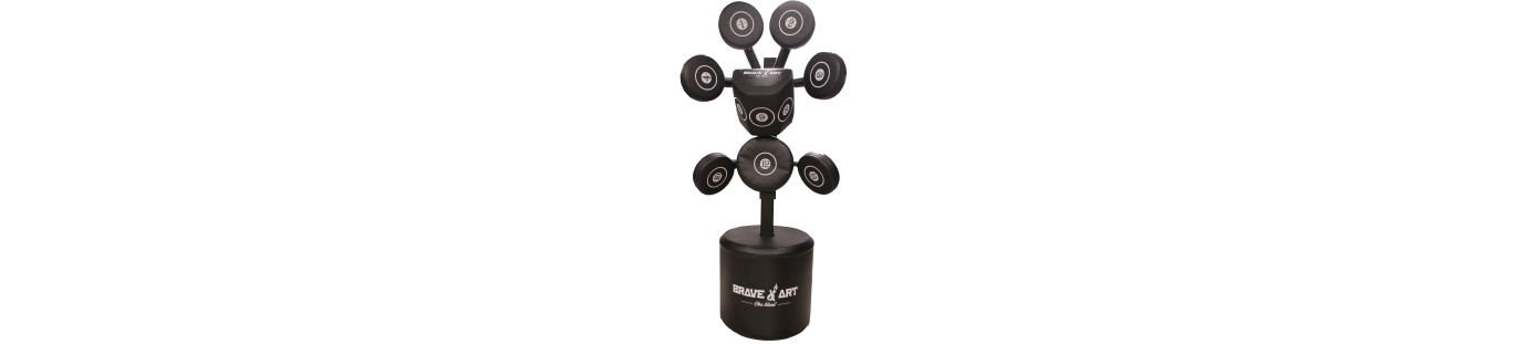 Punching Ball Multi Target Brave Art – Cuir, Fixation au Sol & Zones Multiples