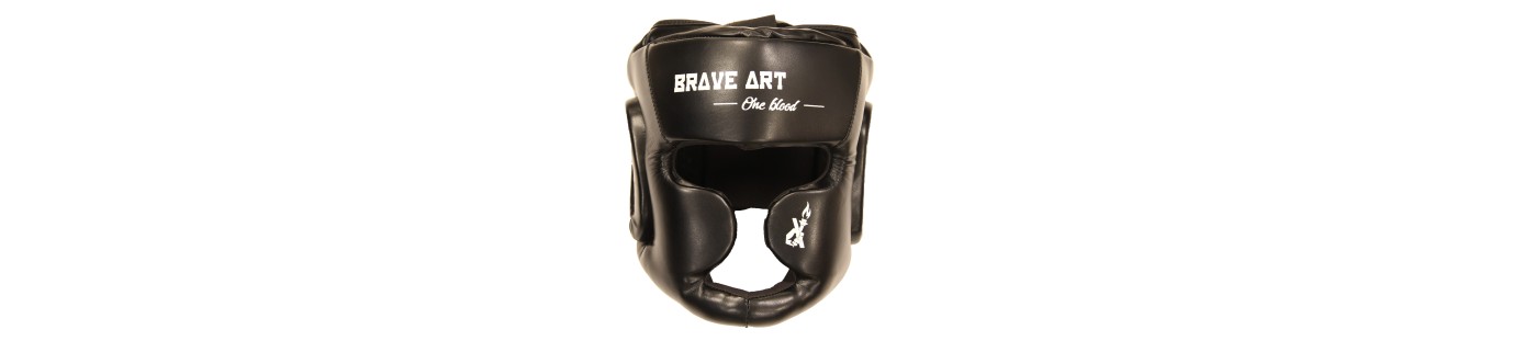 Casques de Boxe – Cuir ou PU Brave Art avec ou sans Barre de Protection